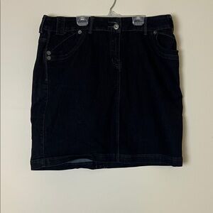 Women’s sz 18 by Love MXM Classic Black Denim Skirt
